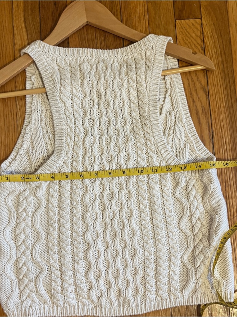 Free People EUC High Tide Cable Tank Top Size Small - Picture 4 of 6